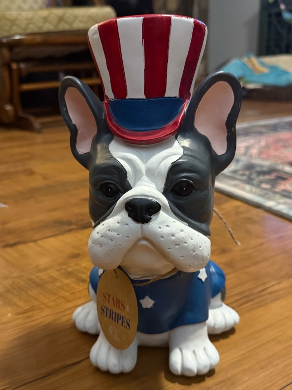 Stars and Stripes French Bulldog Patriotic Decor